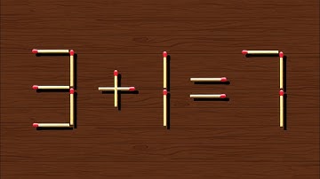 Turn the wrong equation into correct | Matchstick Puzzle #7