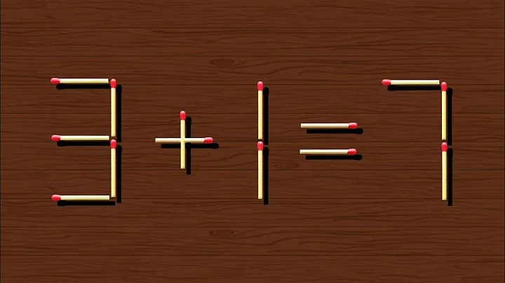 Turn the wrong equation into correct | Matchstick Puzzle #7