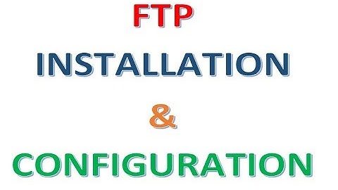 FTP installation & configuration in windows 2008