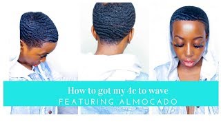 #Deepwaves  #360waves How i got my 4c hair to wave