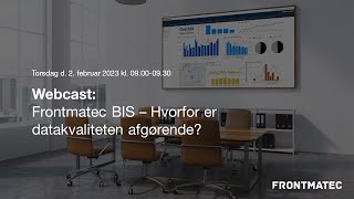 Frontmatec Control Systems | Frontmatec BIS: Hvorfor er datakvalitet afgørende