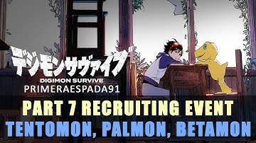 Digimon Survive: Part 7 Tentomon, Palmon, Betamon Recruiting Event