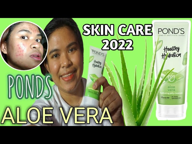 PONDS ALOE VERA HEALTHY HYDRATION FACIAL WASH REVIEW +UNBOXING FROM SHOPEE  | SKIN CARE TRENDING 2022