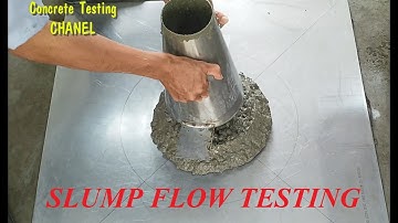 Slump Flow Test- SCC Concrete