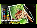 Desenhando Broly - Drawing Broly ( Dragon ball super broly )