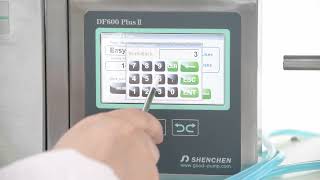 Shenchen DF600PlusII Filling System Back Suction Angle Setting