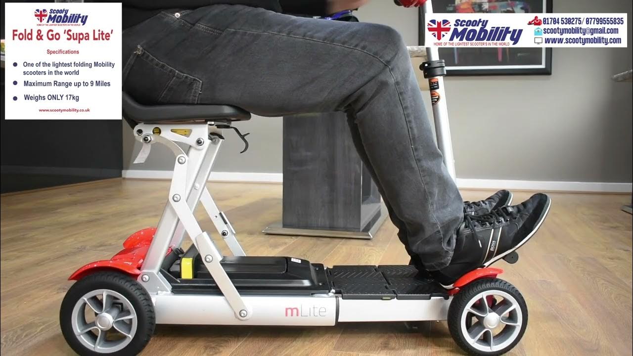 Arte morir Tendero Review 2022 of Lightweight Folding Mobility Scooters - YouTube
