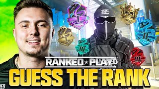 CAN A COD PRO GUESS YOUR RANK? (CHALLENGE)