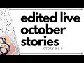 October Daily/Stories 8 &amp; 9 - LIVE Craft with me - EDITED - WE love Candy Corn &amp; Halloween socks