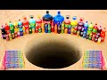 Experiment: Giant Pepsi, Coca Cola and Big Fanta, Sprite, Mtn Dew, Chupa Chups vs Mentos Underground