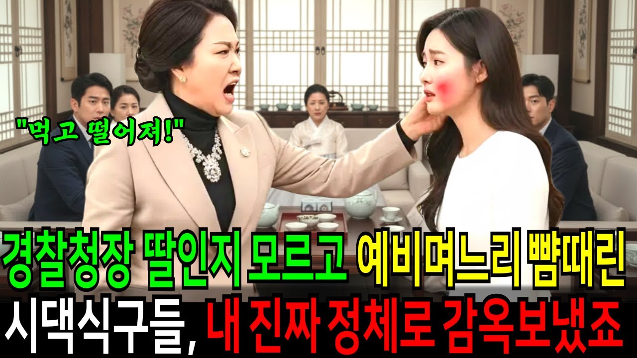 경찰청장 딸인줄 모르고 임신한 예비 며느리의 뺨을 때린 시어머니와 시누이. 제 진짜 정체로 시댁식구 감옥보내고 참교육시켰습니다. (고부갈등,오디오북,라디오사연)