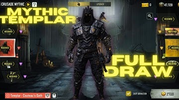 MYTHIC TEMPLAR FULL DRAW | CALL OF DUTY MOBILE