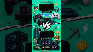 ⚔️RollerCoin Showdown: Games🎮 vs Miners⛏️ — Which Earns More?💸 #rollercoin #bitcoinmining #crypto