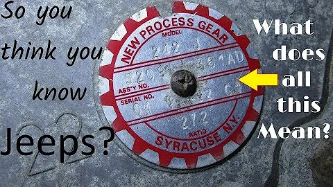 Jeep Transfer Cases DECODED and EXPLAINED - New Process/New Venture