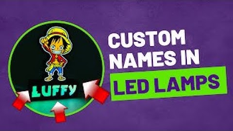 Custom name in led lamp (3d print)