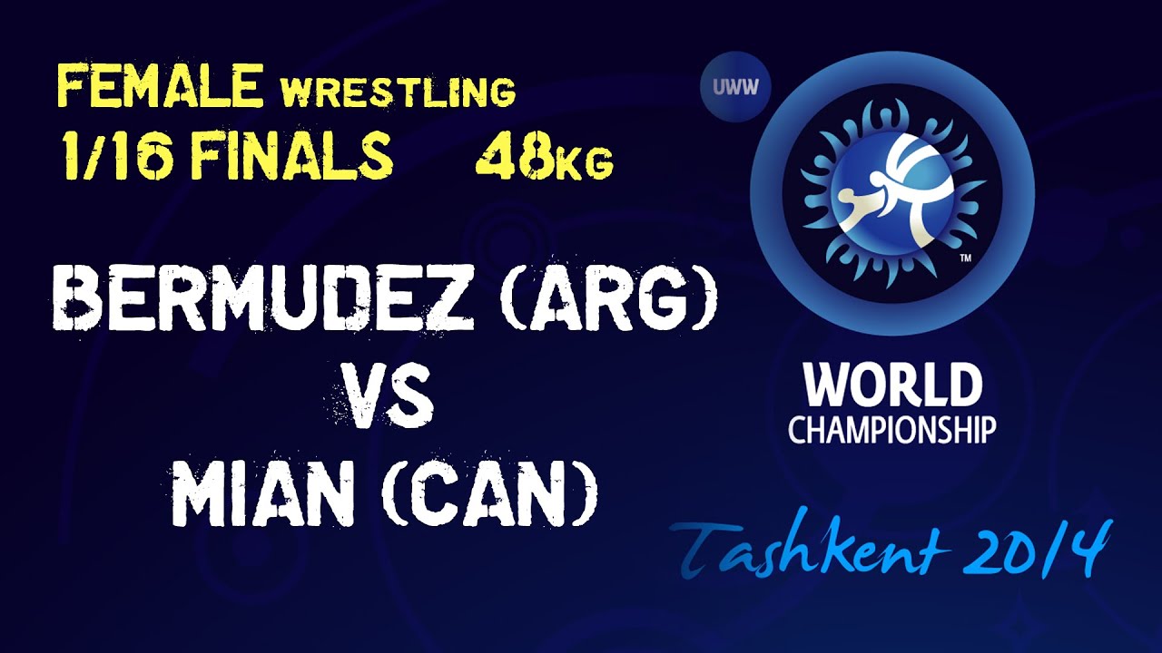 1/16 Finals - Female Wrestling 48 kg - P BERMUDEZ (ARG) vs J MIAN (CAN) - Tashkent 2014