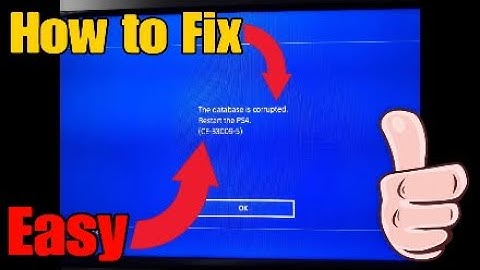How to Fix the PS4 database is corrupted!! (Easy)