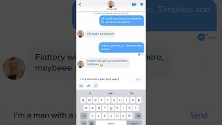Realistic Tinder Chat Animation 01 #freelance #tinder #chat @W1SDOMProd