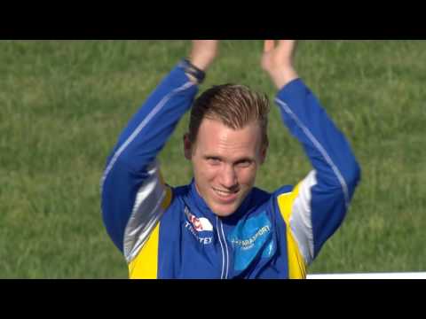 Men's long jump T12 | Victory Ceremony | 2016 IPC Athletics European Championships Grosseto