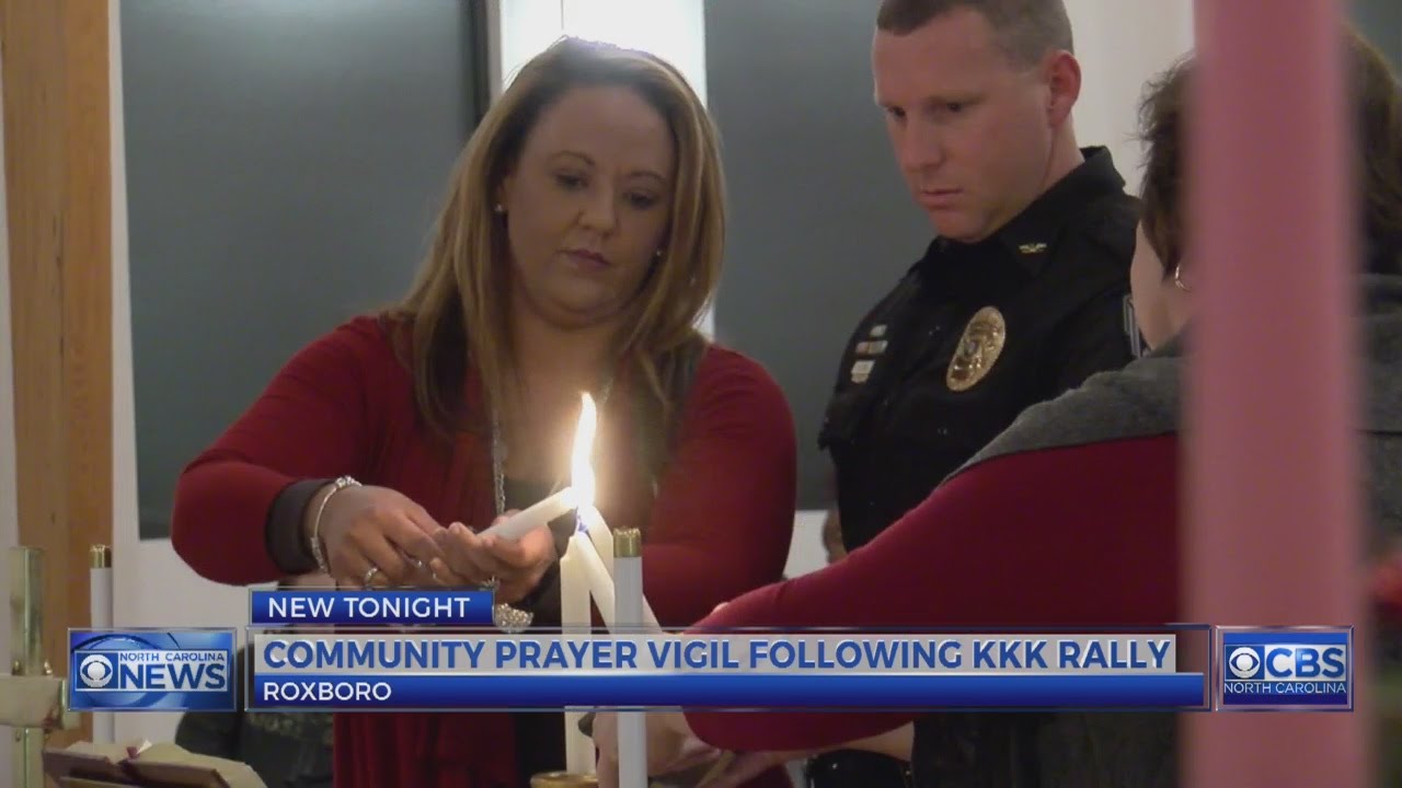 Vigil held in Roxboro days after KKK drives through town