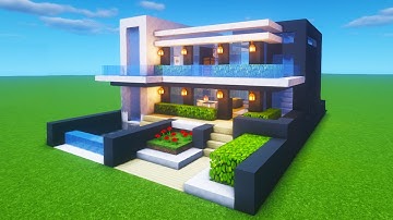 Minecraft Tutorial: How To Make A Modern House 7 "2020 Tutorial"