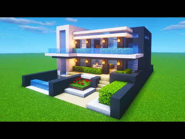 🏡 Minecraft, How to Make a MODERN HOUSE for SURVIVAL, LGDC Ep.7