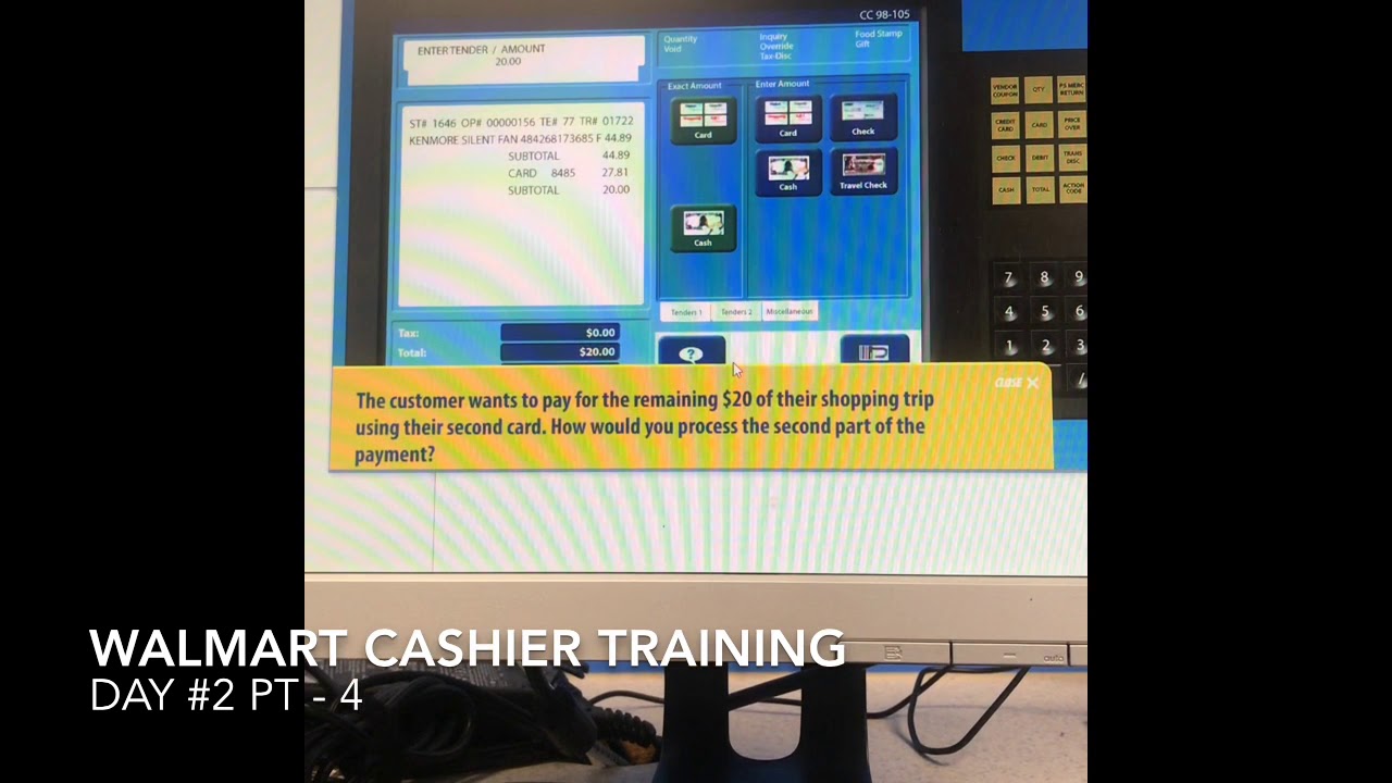 Walmart Cashier Training 2019 Day #2 Pt - 4 - YouTube