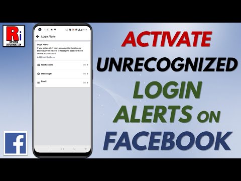 How to Activate Unrecognized Login Alerts on Facebook App