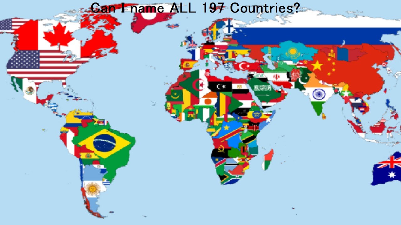 Can I name ALL 197 Countries In The World?????!! - YouTube