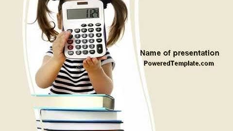 School Math PowerPoint Template by PoweredTemplate.com