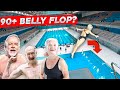 TOP-5 grandmas and grandpas jumping in swimming pool | BELLY FLOP