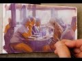 Painting a Group Portrait in a Diner with James Gurney