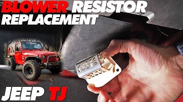 Jeep TJ Fan Blower Resistor Replacement - 2000 jeep wrangler blower motor  wiring diagram