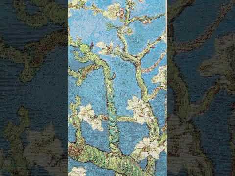 Van Gogh's Almond Blossoms throw pillows