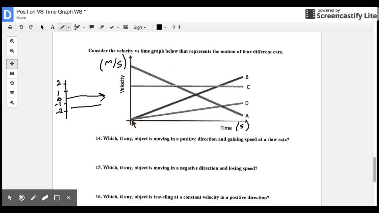 Worksheets Distance Vs Time Graph Worksheet position vs time worksheet last page youtube page