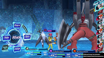 DIGIMON STORY CYBER SLEUTH Flamedramon Boss Battle