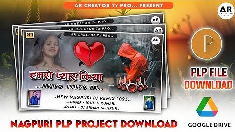 Nagpuri thumbnail plp file 2023// New nagpuri song plp file // pixellab tutorial video