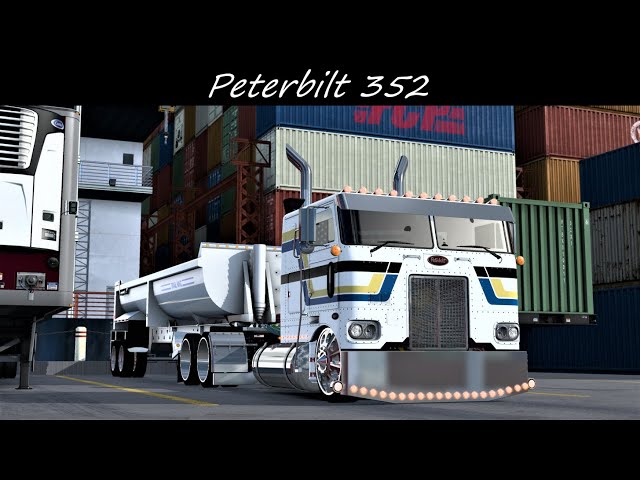 2 Stroke Peterbilt 352 Cabover Custom Limestone Delivery Oakland ...