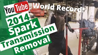 Setting a World Record - Time Lapse Transmission Removal 2014 Chevy Spark