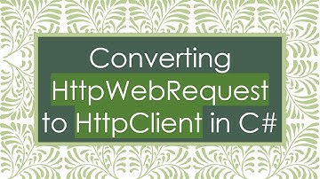 Converting HttpWebRequest to HttpClient in C#