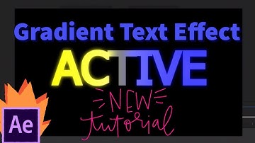 4-Color Gradient Text Effect Tutorial - No Plugins Adobe After Effects