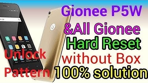 Gionee P5W Hard Reset//Unlock Pattern/Pin/Passwoed/Face 2021 100% Working By Tech Babul