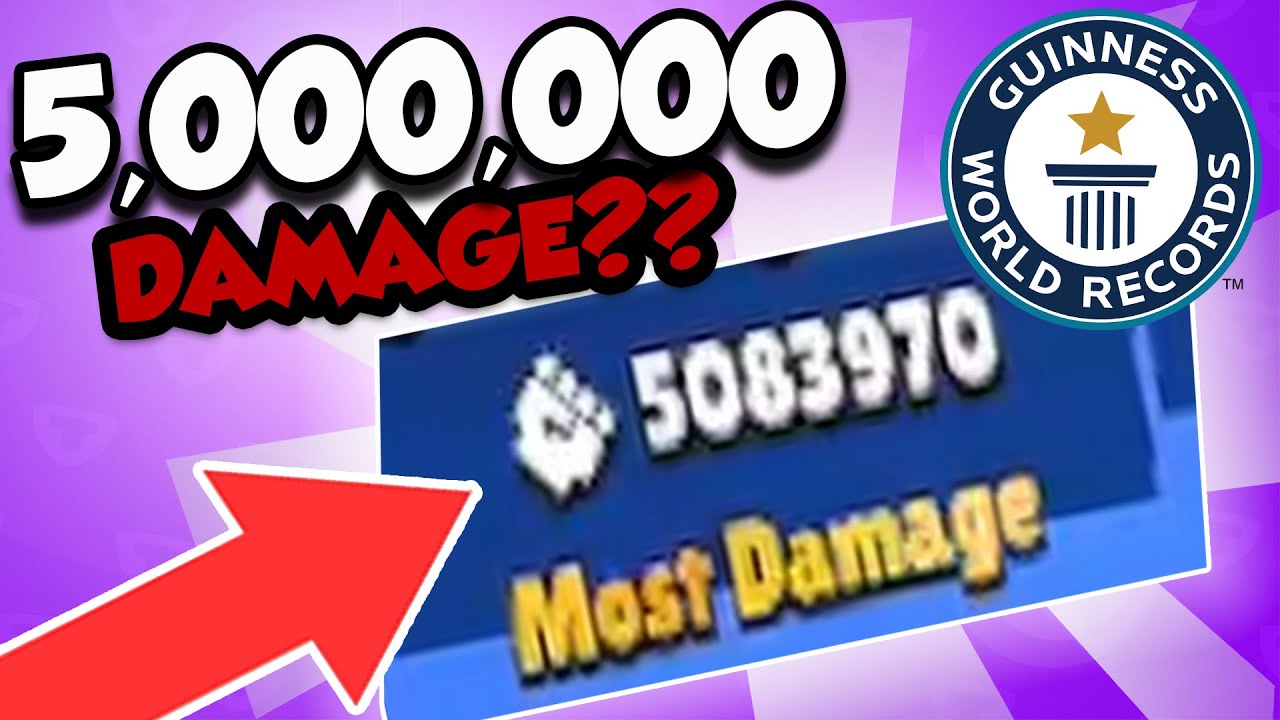 How I SMASHED The WORLD RECORD for MOST DAMAGE in Brawl Stars ...