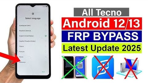  All Tecno Android 11/12 Frp Bypass | Unlock Google Ac - Apps Not Opening Solution Without PC 2025