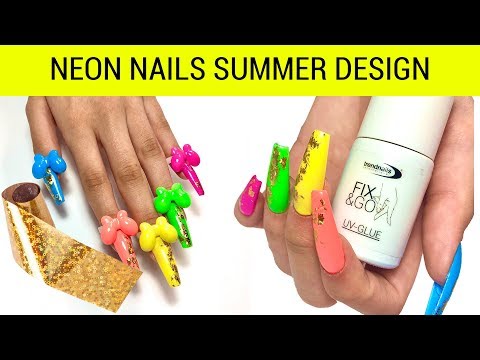 Video: Neon Nägel - Das Flaggschiff Und Farbenfrohe Trend Des Sommers