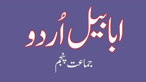 Alpha Urdu Book 5  ( Unit 12) Reading#AlphainternationalPublishing#alpha #bookman