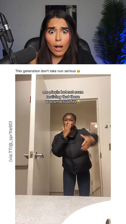 SHE WAS DANCING DURING A FIRE.. 😭