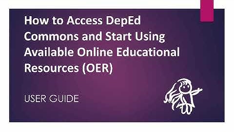 How to Access DepEd Commons User Guide