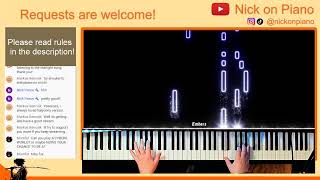 Anime Piano Live. Tell me Songs to play!
Support the stream: https://streamlabs.com/sirnick Generally, chat suggestions for anime /videogame / movie songs to play are most welcome!
I know how to play alot of songs so just shoot the message and Ill tell you if i know it or not.
Keep in mind that if the chat is moving very fast (not likely) I may miss or choose to skip over certain songs or messages. Im sorry im just one person : )
【 Chat Rules 】
1. Dont spam in the chat! Especially dont spam song requests hundreds of times as Ive probably already seen your message. Remember, Im only one person, I cant play everyones request from the chat.
2. Treat each other with respect and be nice! No fighting!
3. Dont argue.
4. Do not self-advertise your own stuff.
5. Dont bash or bad mouth other people.
6. Dont excessively swear or talk with foul language in my chat.
7. Do not have off topic discussions in the chat! Please respect the stream!
8. These rules are straight up from fonzim lol
-Requests are generally OPEN, that means you can request any ANIME or Japanese songs in modern pop culture (ie. from Vocaloid, Touhou, Yorushika etc.) VIDEOGAME songs and MOVIE songs are also quite welcome. For songs I dont know how to play or have never heard before, I will try to work it out by trying to find sheet music and sightreading those. (Sightreading is instantly playing whats written on the sheets).
All donation song requests will get priority during the stream and will be played in the order in which the donation has been received on stream in chronological order.
Also I usually only play songs if i can find sheets for them. So if i cant find sheets for the song you want me to play please have a backup song ready.
PLEASE NOTE: I cannot play or improvise classical or jazz songs. Please have a backup request prepared just in case!
- Please also note that whilst I may play your donation request if I know the song, I reserve the right to decline your song request if I feel uncomfortable playing it.
I will be reading the chat throughout the live stream. Unfortunately, there may be a delay until I read your chat messages so keep that in mind while talking in chat.
【Follow me on Social Media! 】
● Twitter: https://twitter.com/SirNickOnPiano
● Instagram: https://www.instagram.com/nickonpiano/
● TikTok: https://www.tiktok.com/@nickonpiano Anime Piano Live. Tell me Songs to play!