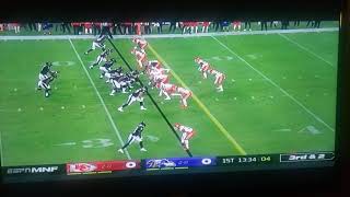 LAMAR JACKSON VS CHIEFS 32 Yard Run On The 1ST DRIVE #GORAVENS #ESPN #MVP2X